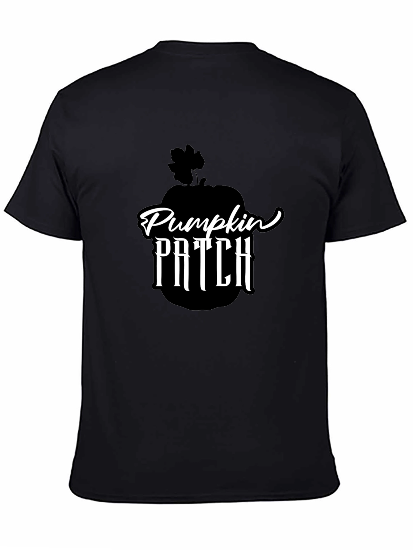 Pumpkin Patch Graphic Tee - Black Cotton Shirt