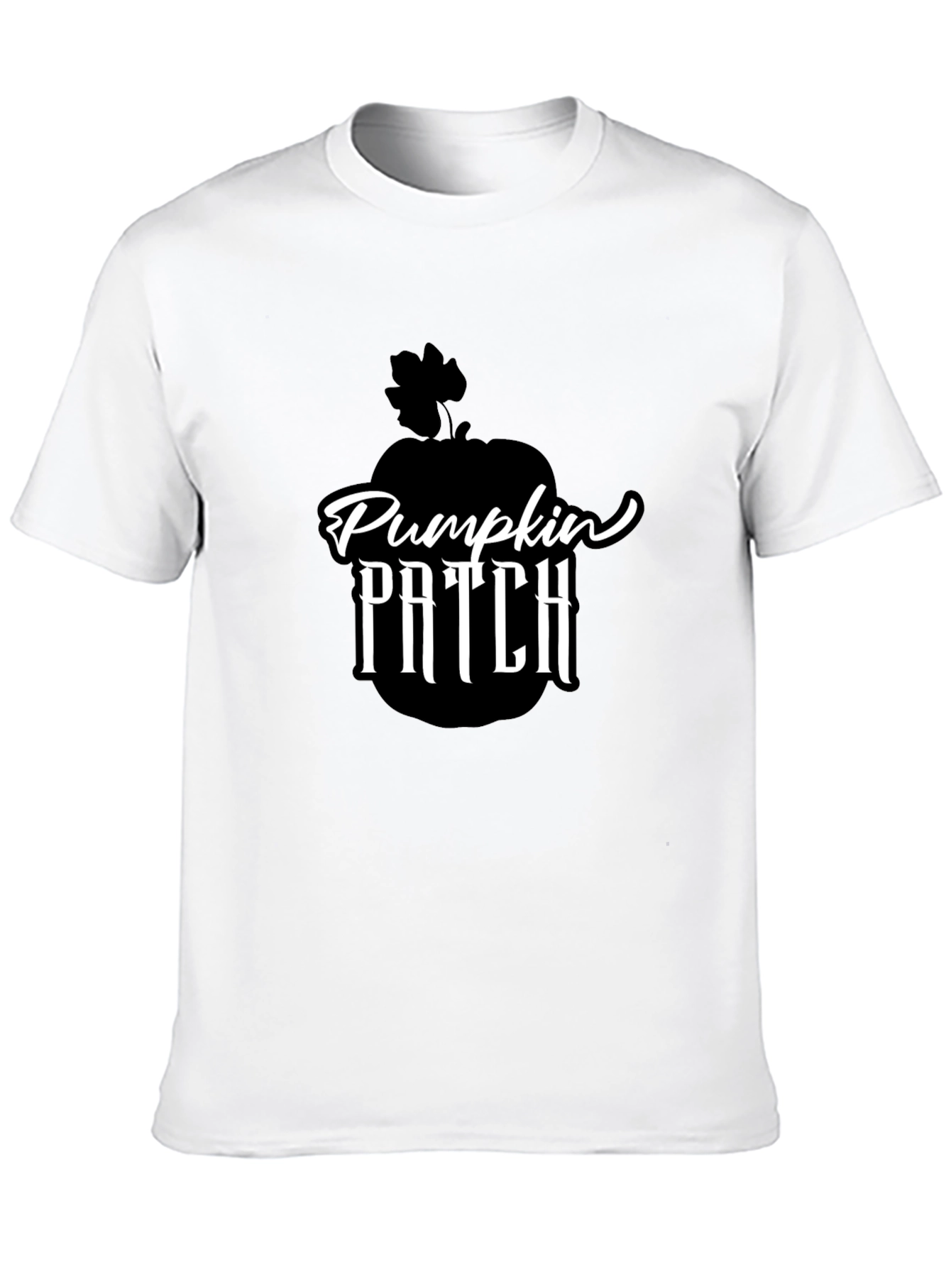 Pumpkin Patch Graphic Tee - Black Cotton Shirt