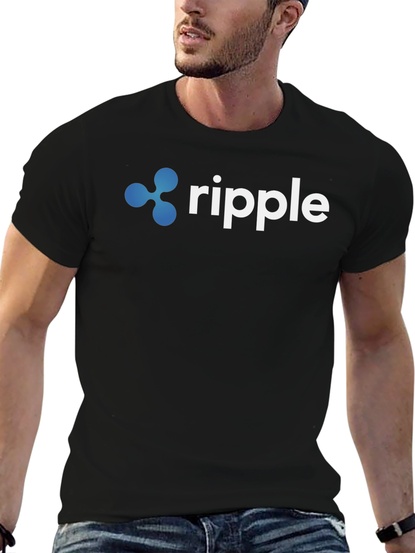 Ripple Crypto Black T-Shirt