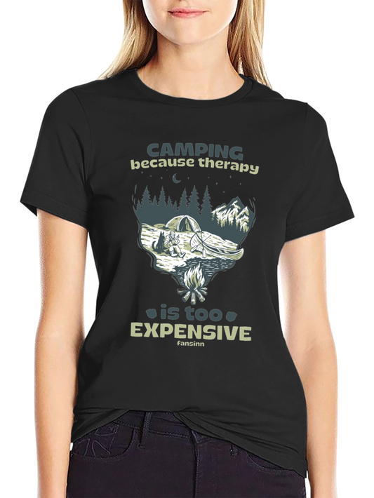 Camping Therapy Graphic T-Shirt