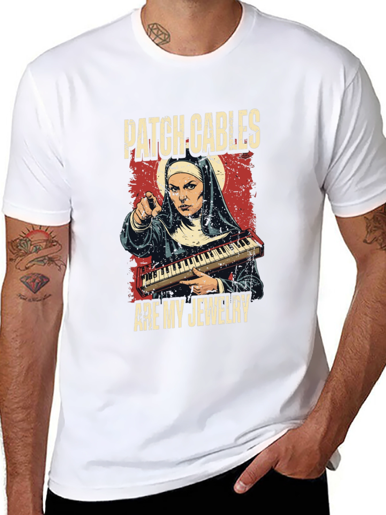 Patch Cables Nun T-Shirt