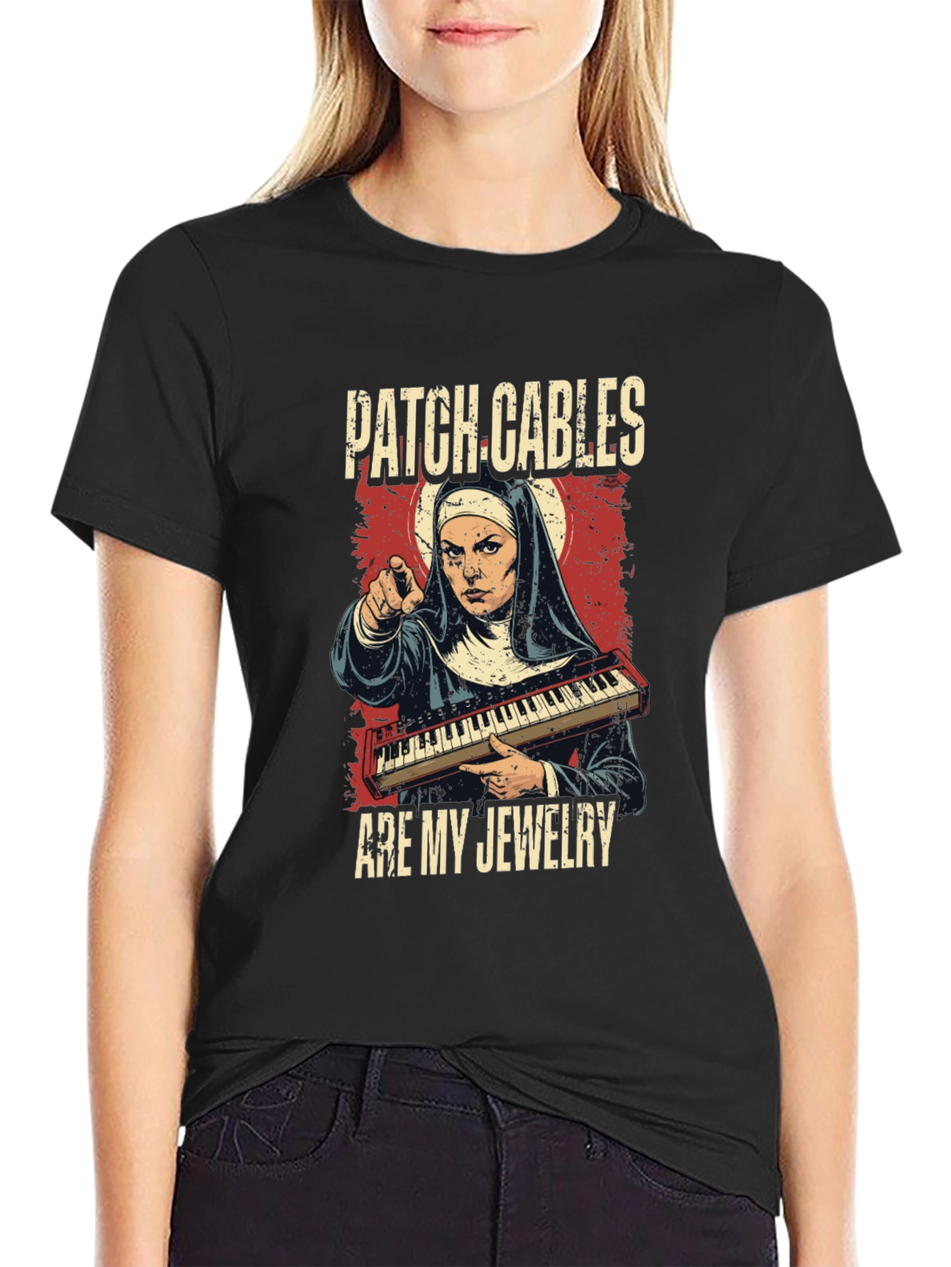 Patch Cables Nun T-Shirt
