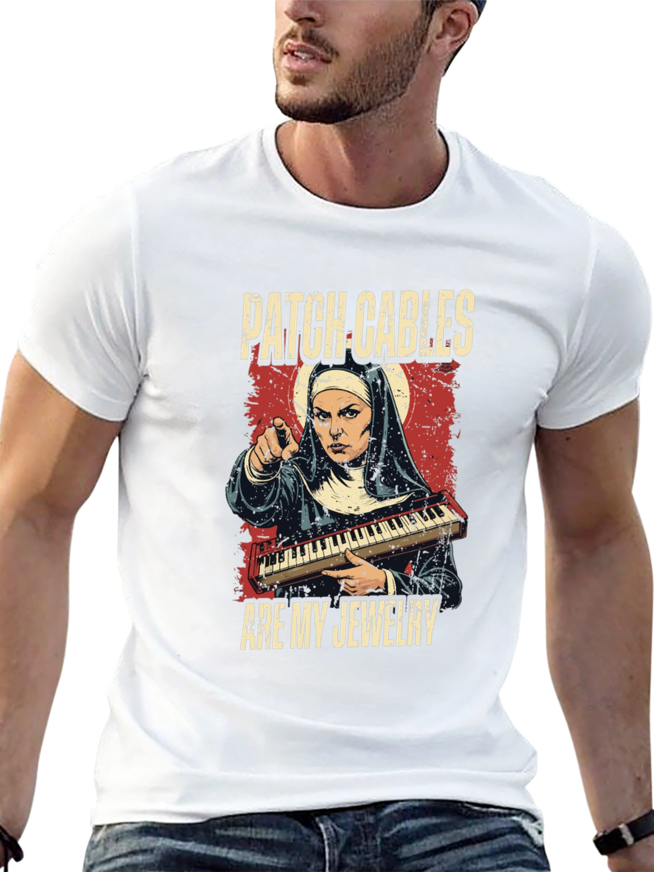 Patch Cables Nun T-Shirt
