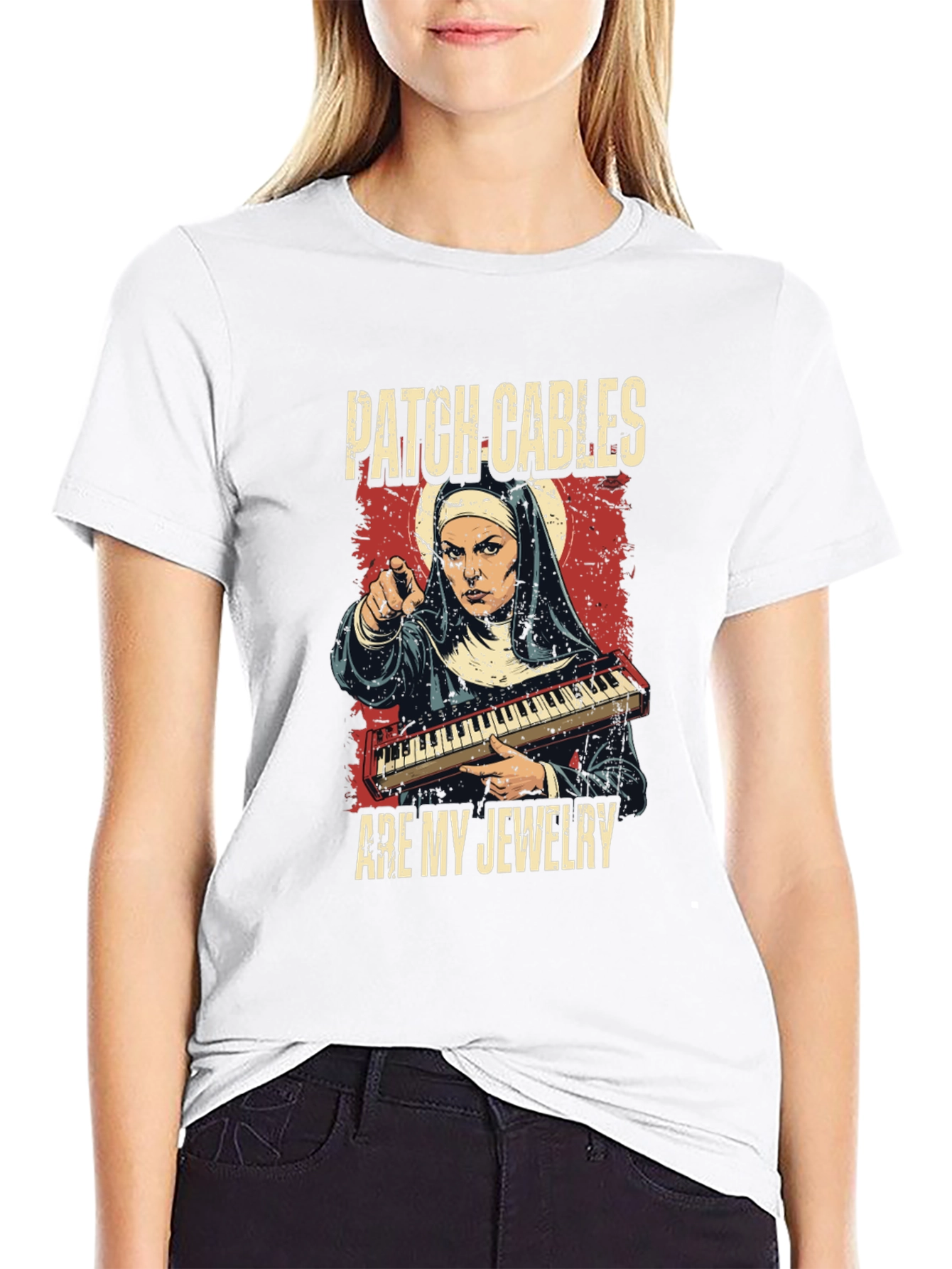 Patch Cables Nun T-Shirt