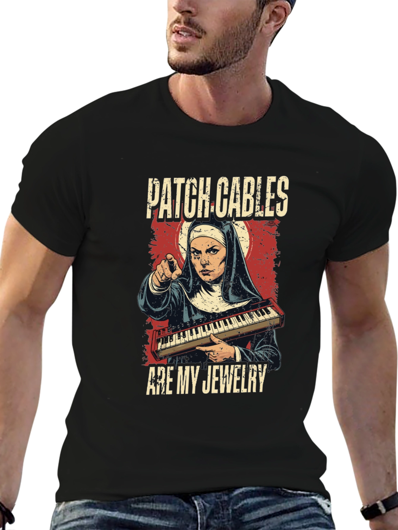 Patch Cables Nun T-Shirt