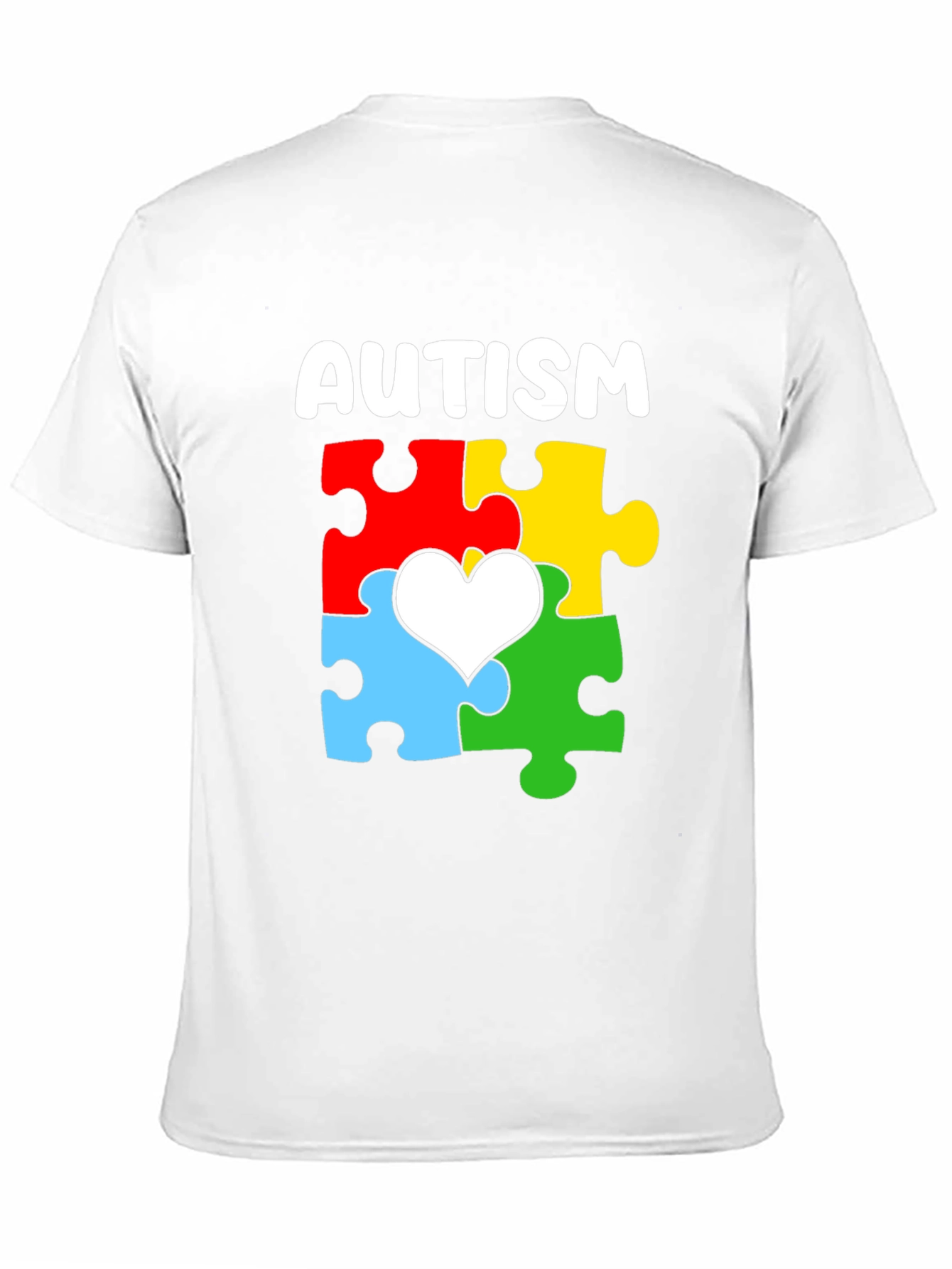 Autism Awareness Puzzle Heart Graphic T-Shirt