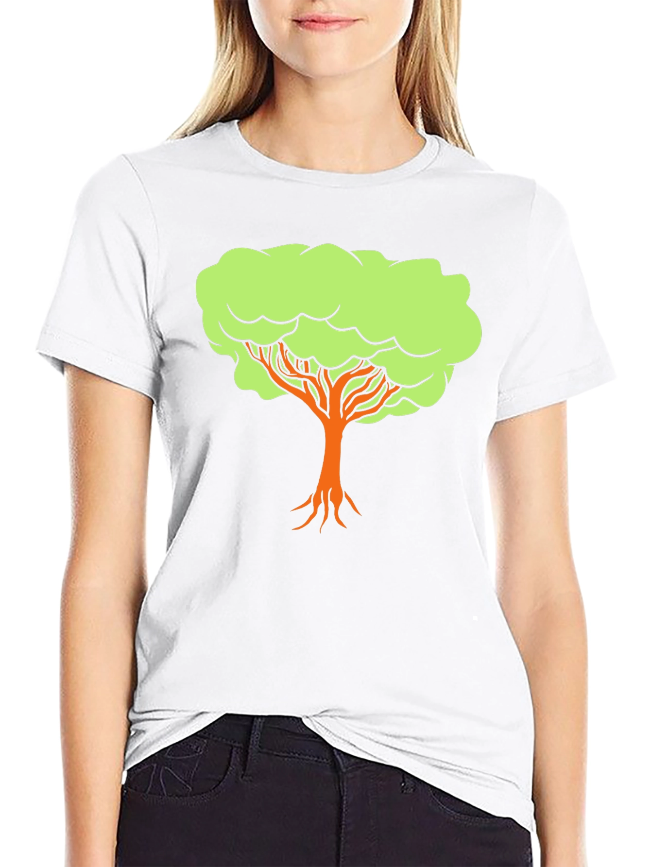 Tree Graphic Black T-Shirt - Nature Inspired Design