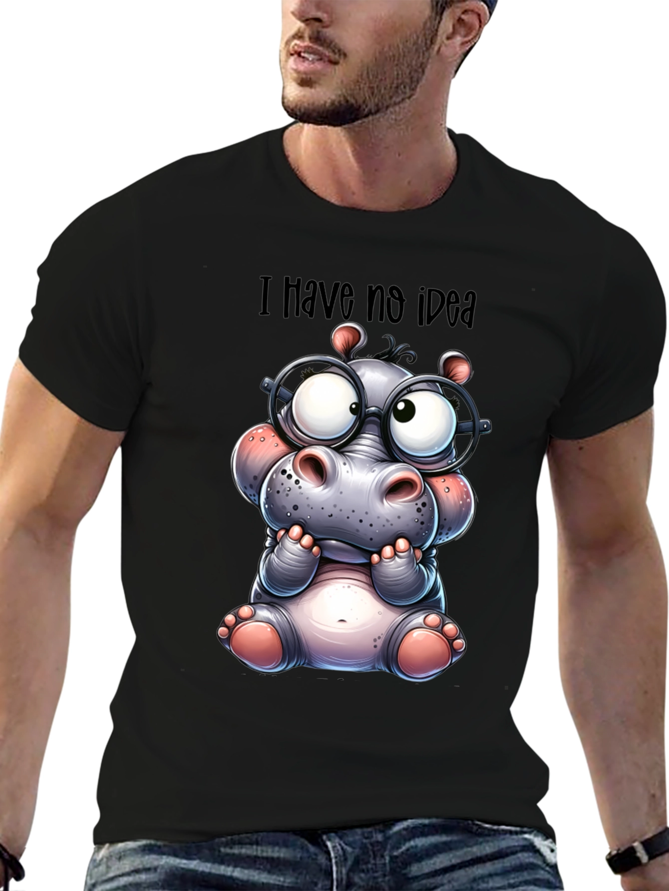 I Have No Idea Hippo T-Shirt