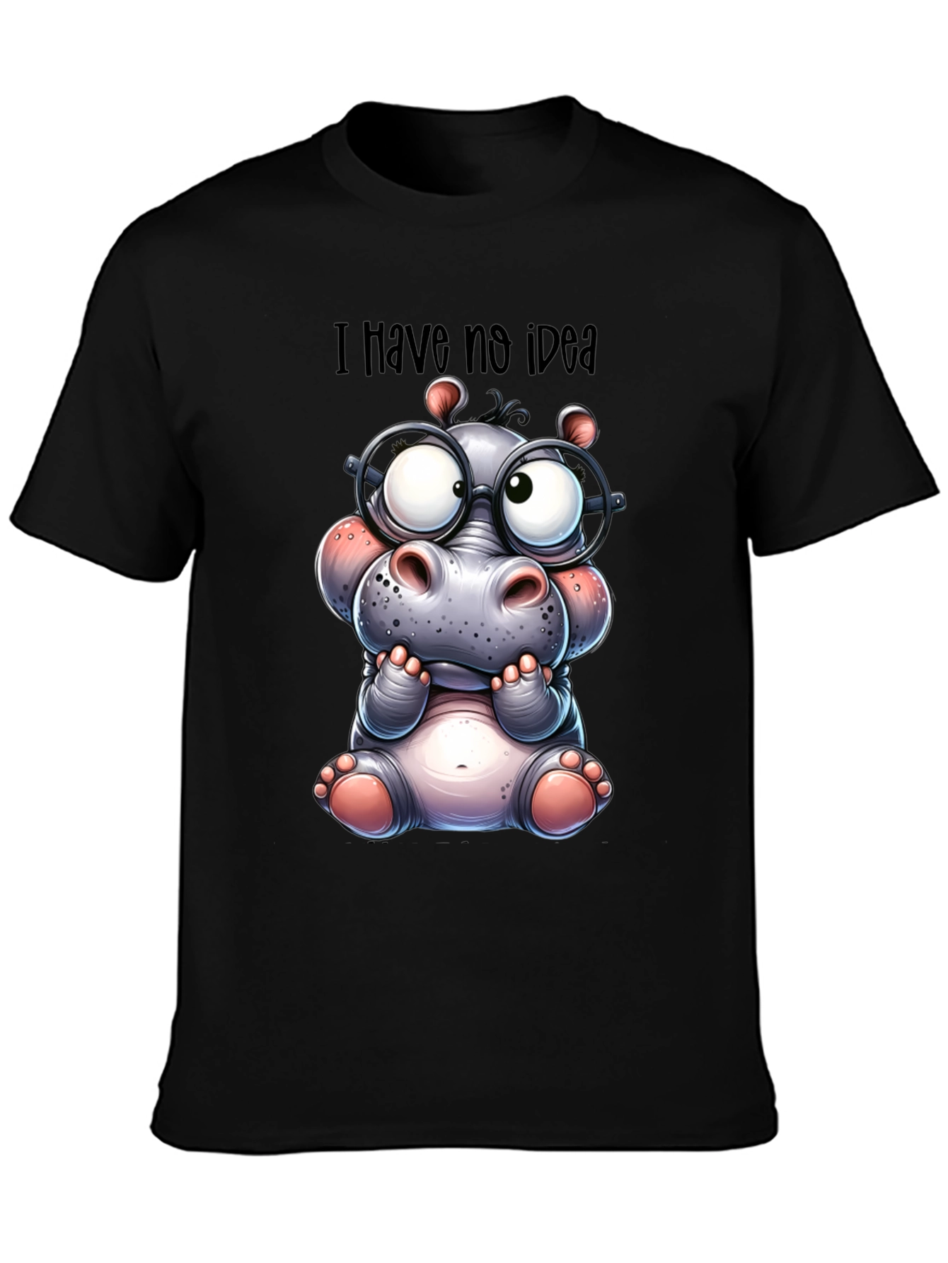 I Have No Idea Hippo T-Shirt