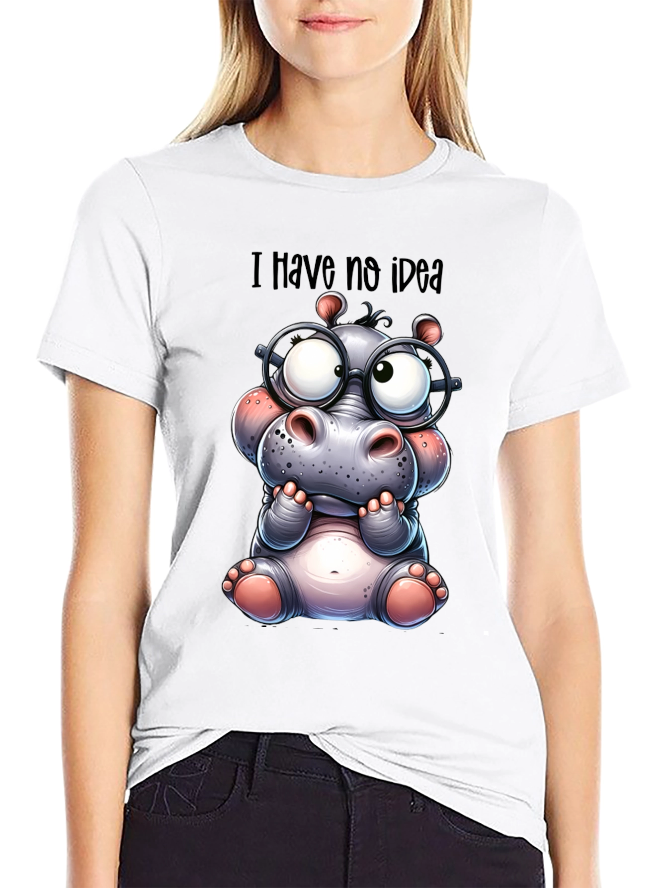 I Have No Idea Hippo T-Shirt