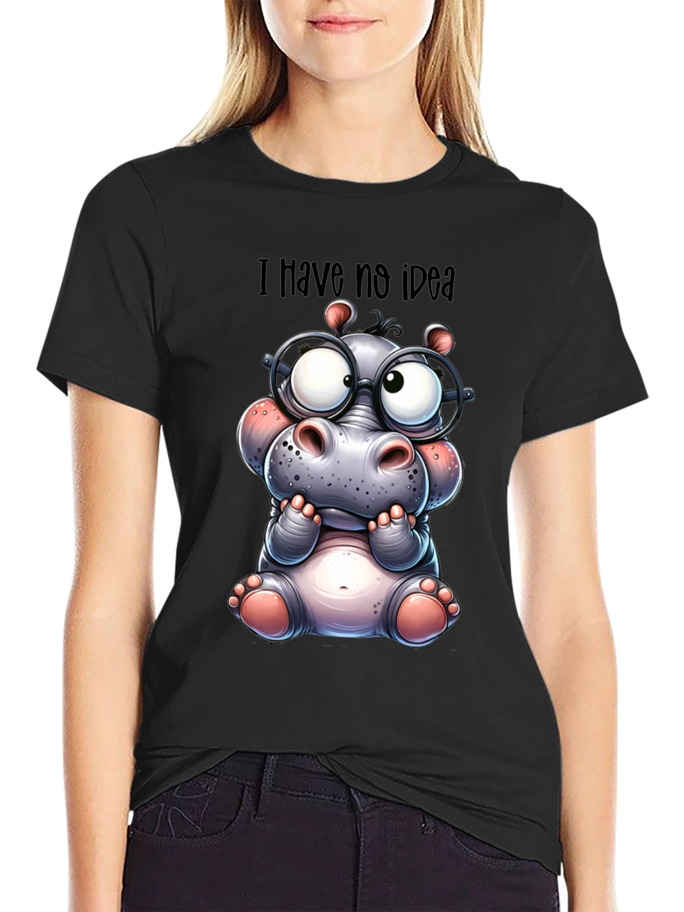 I Have No Idea Hippo T-Shirt
