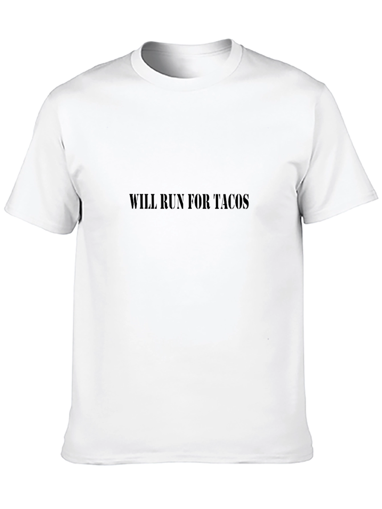 Will Run For Tacos Graphic Tee - Black