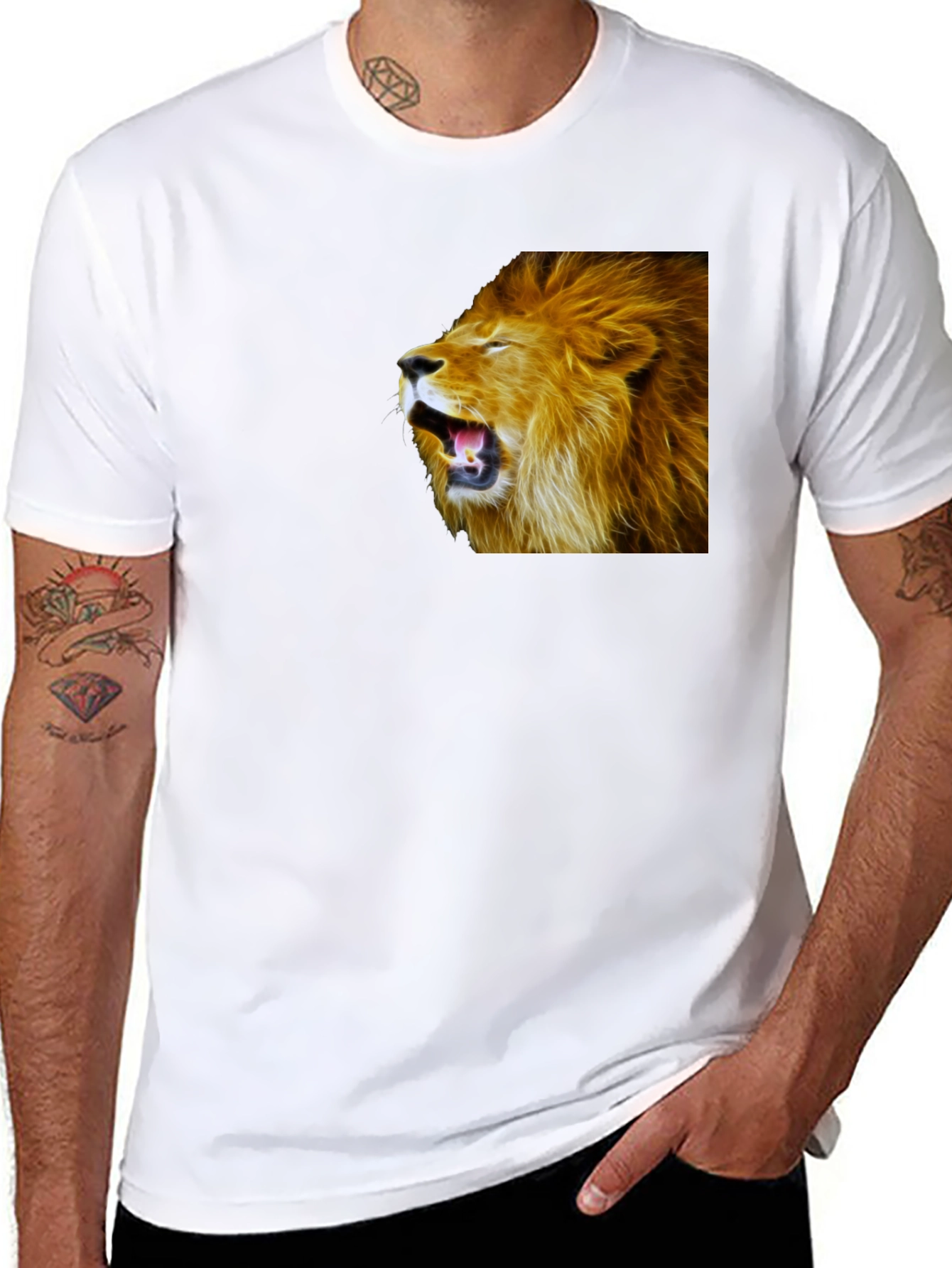 Roaring Lion Graphic Black T-Shirt