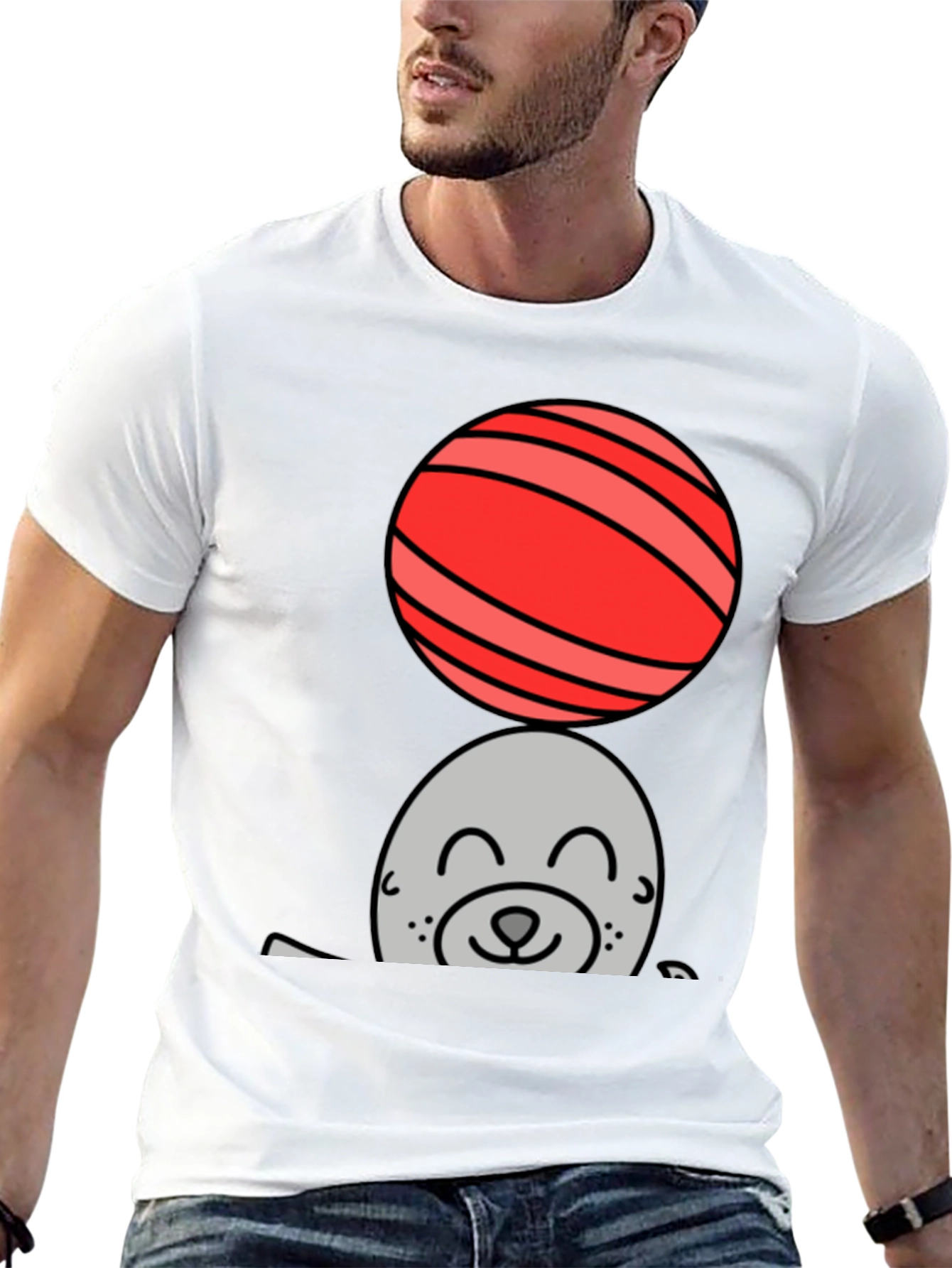 Seal Balancing Ball Graphic Tee