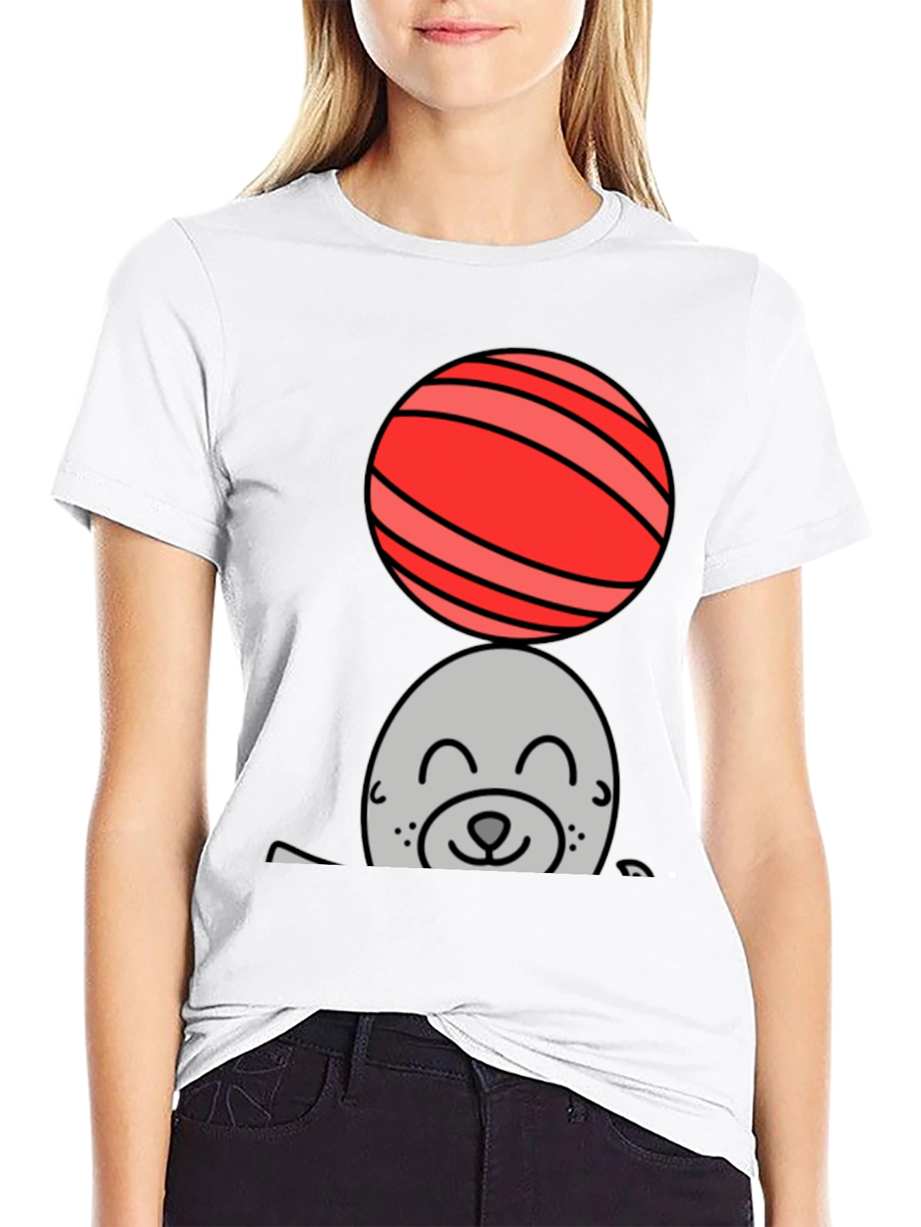 Seal Balancing Ball Graphic Tee