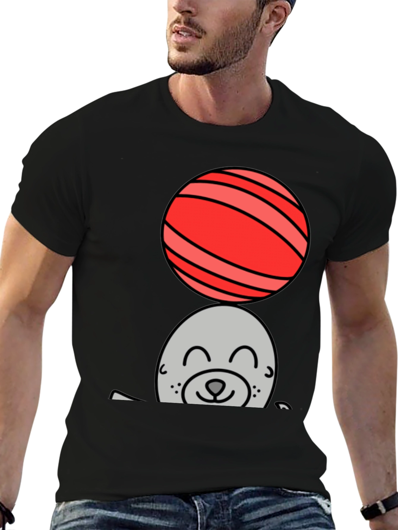 Seal Balancing Ball Graphic Tee
