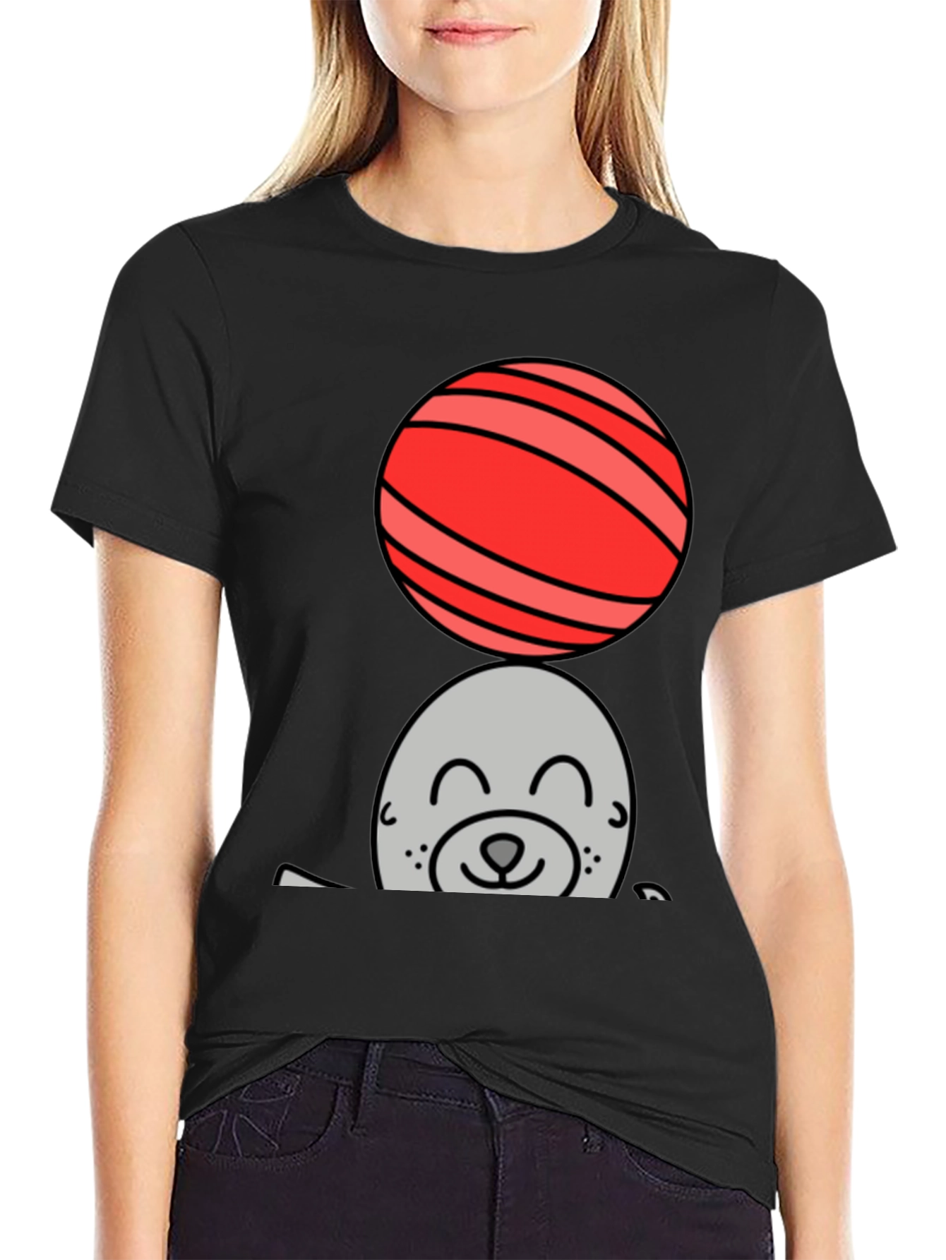 Seal Balancing Ball Graphic Tee