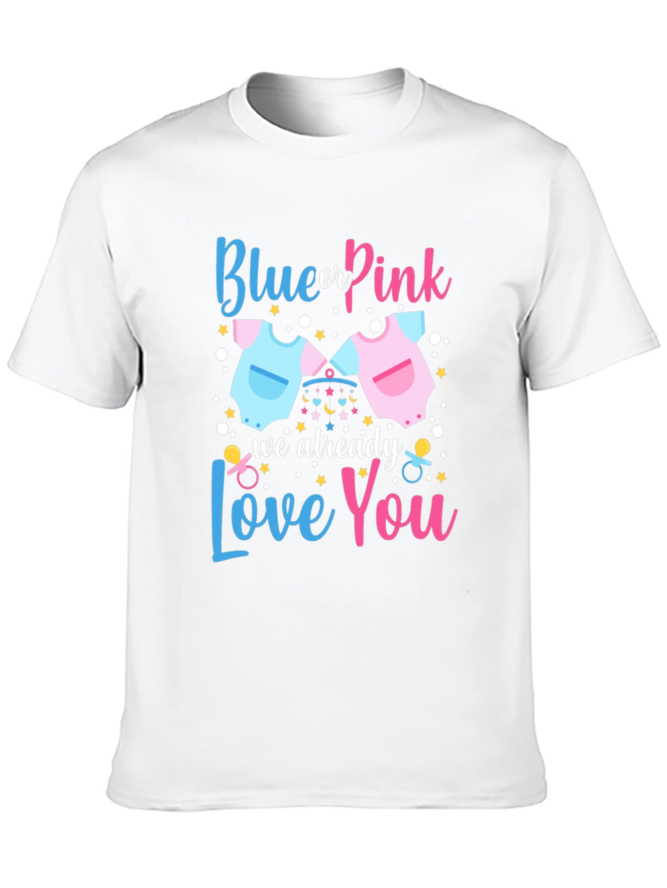 Blue or Pink Gender Reveal T-Shirt