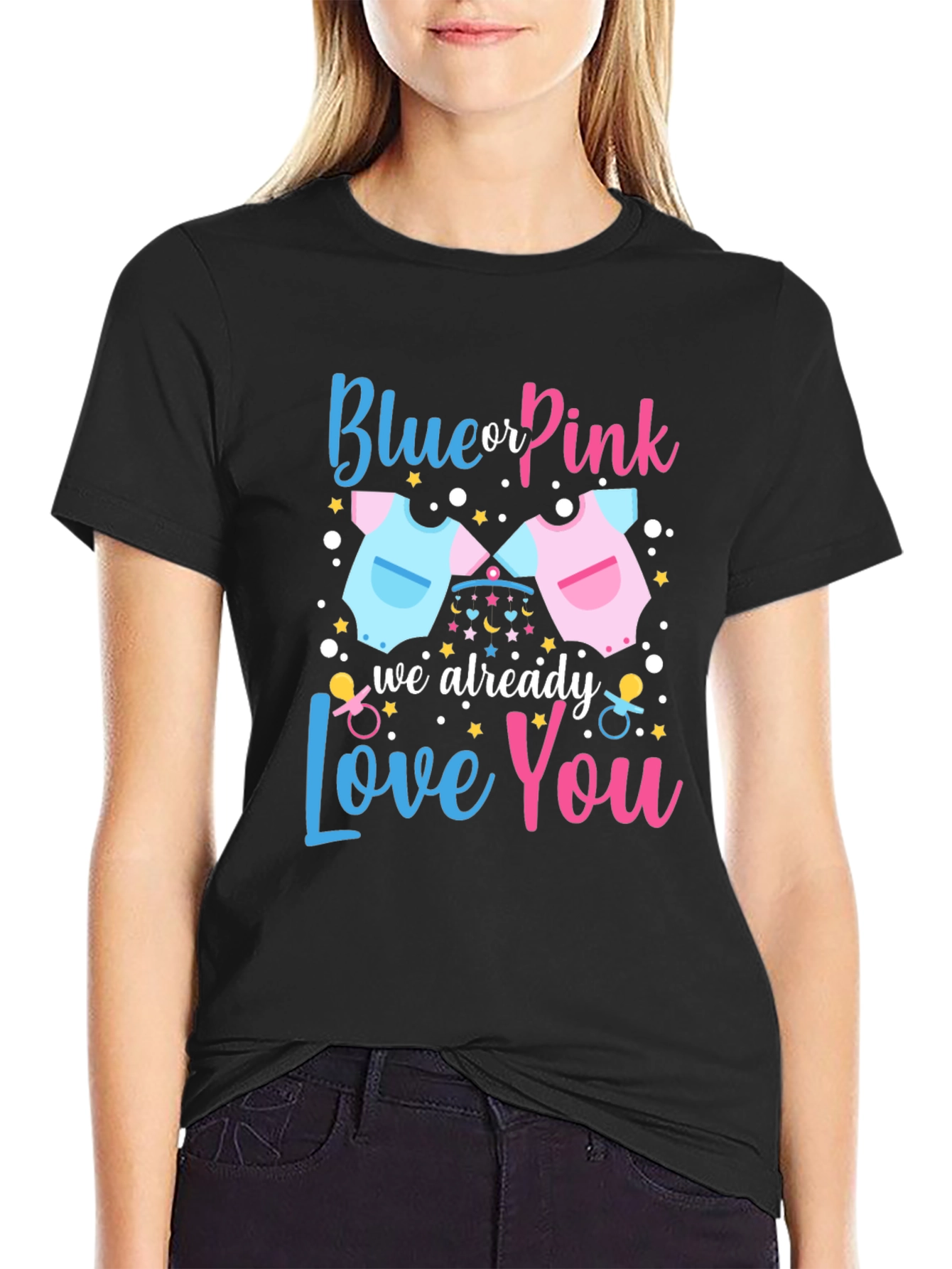 Blue or Pink Gender Reveal T-Shirt