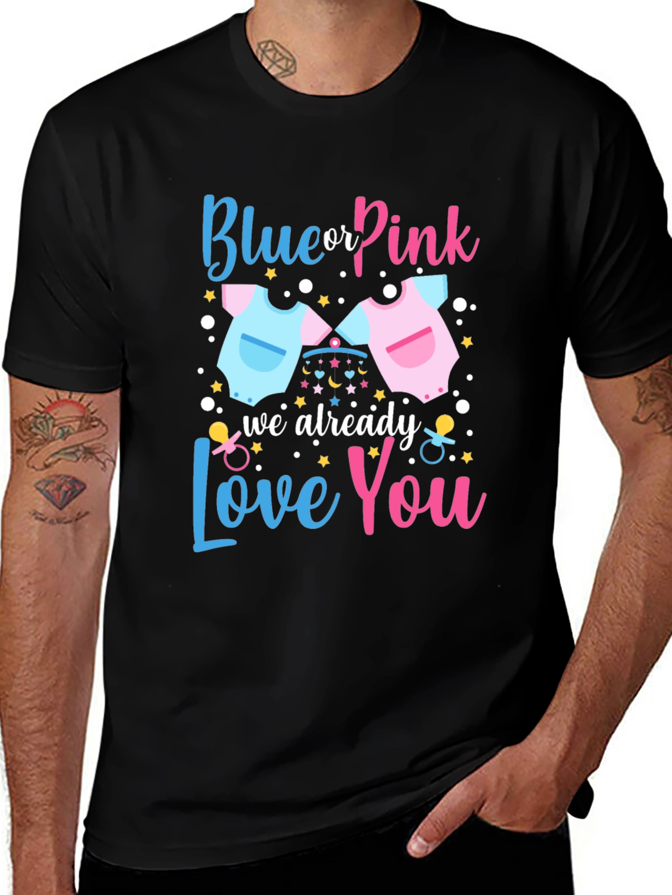 Blue or Pink Gender Reveal T-Shirt