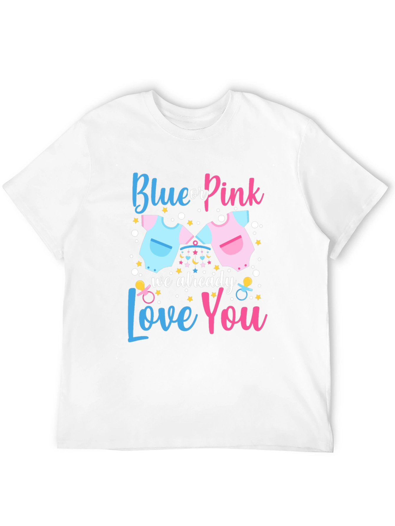 Blue or Pink Gender Reveal T-Shirt