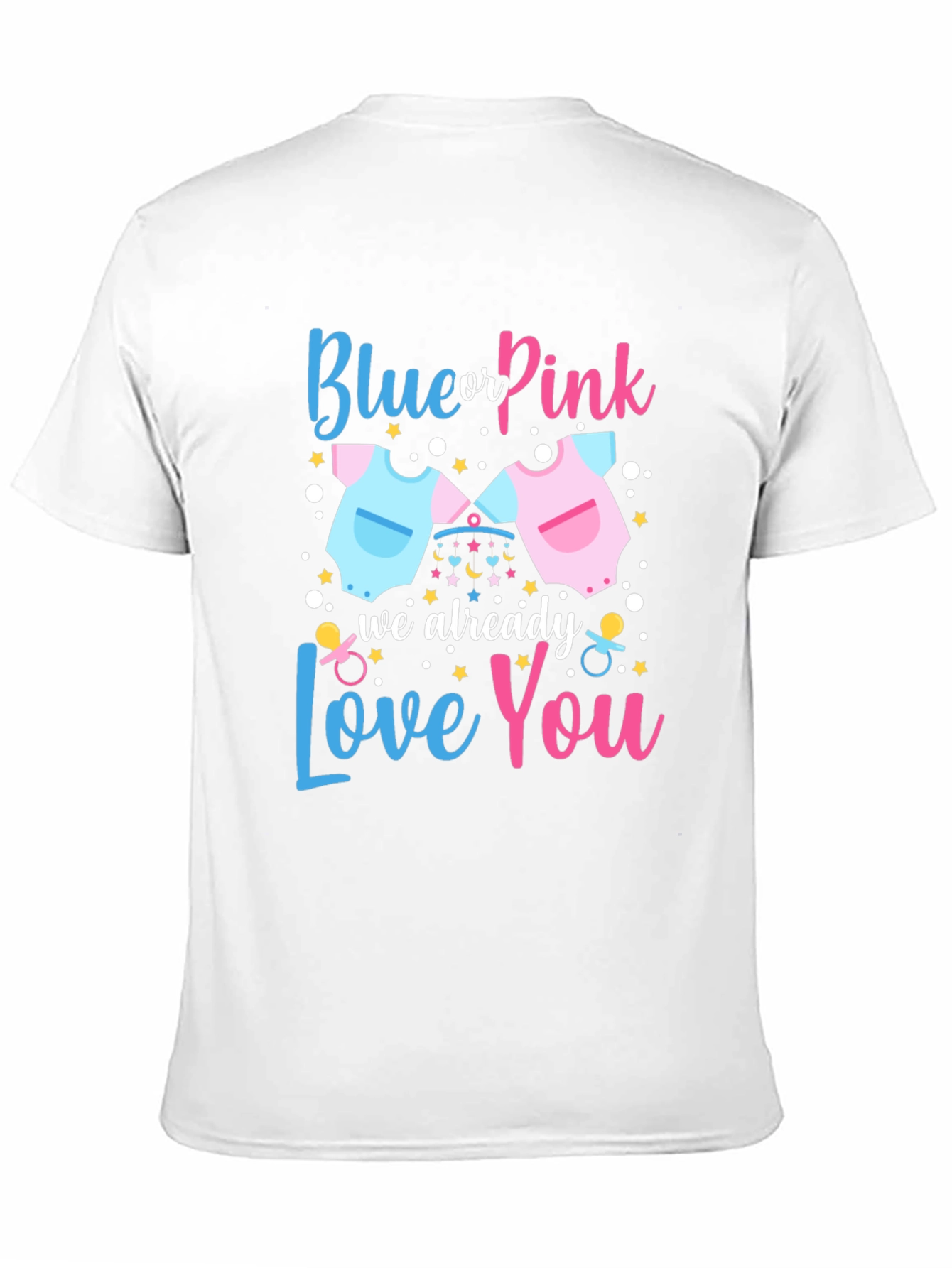 Blue or Pink Gender Reveal T-Shirt