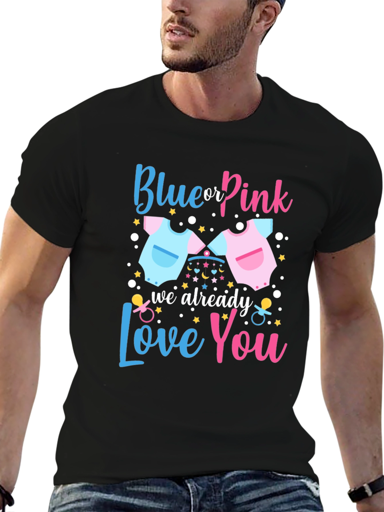 Blue or Pink Gender Reveal T-Shirt