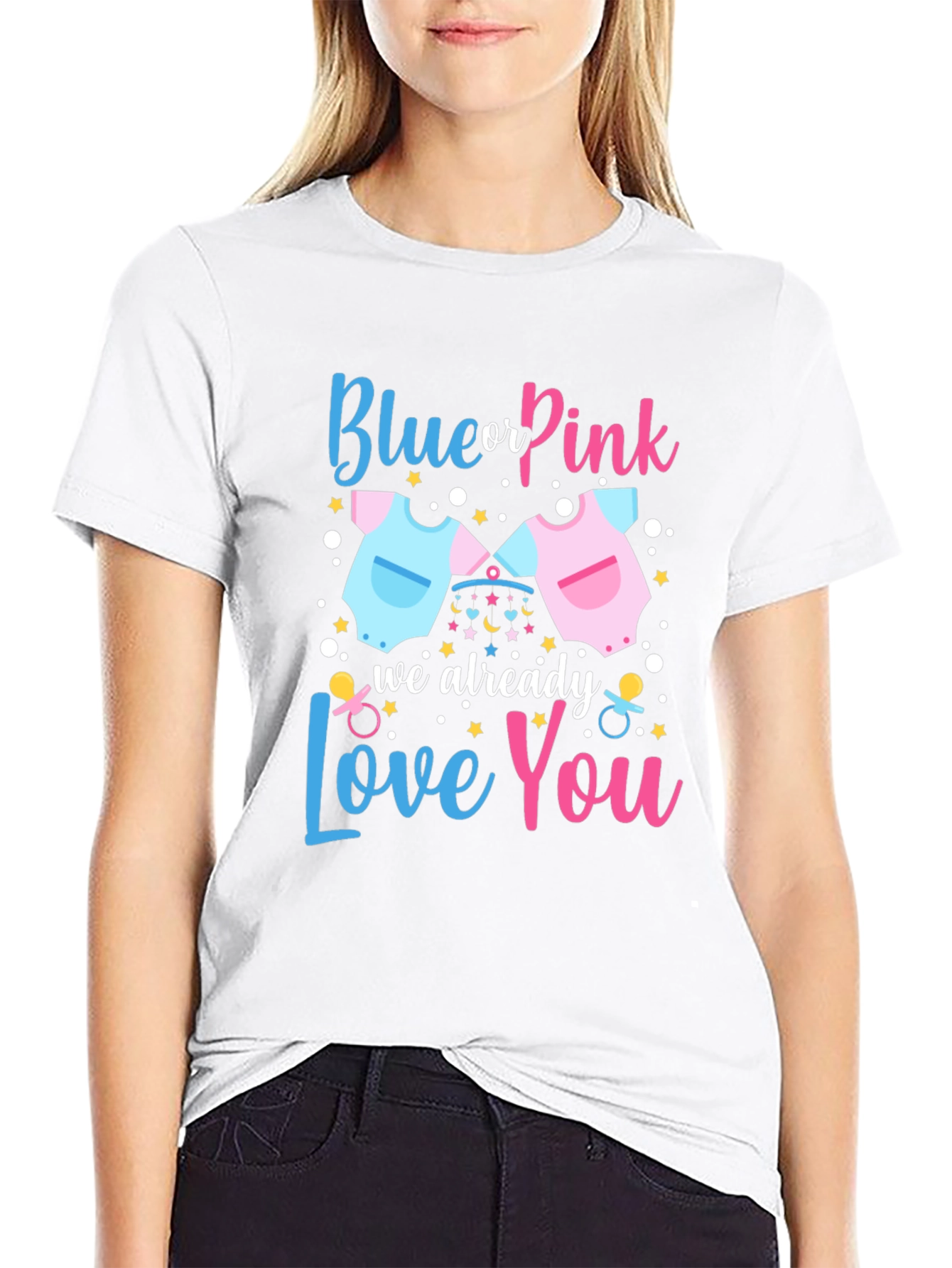 Blue or Pink Gender Reveal T-Shirt