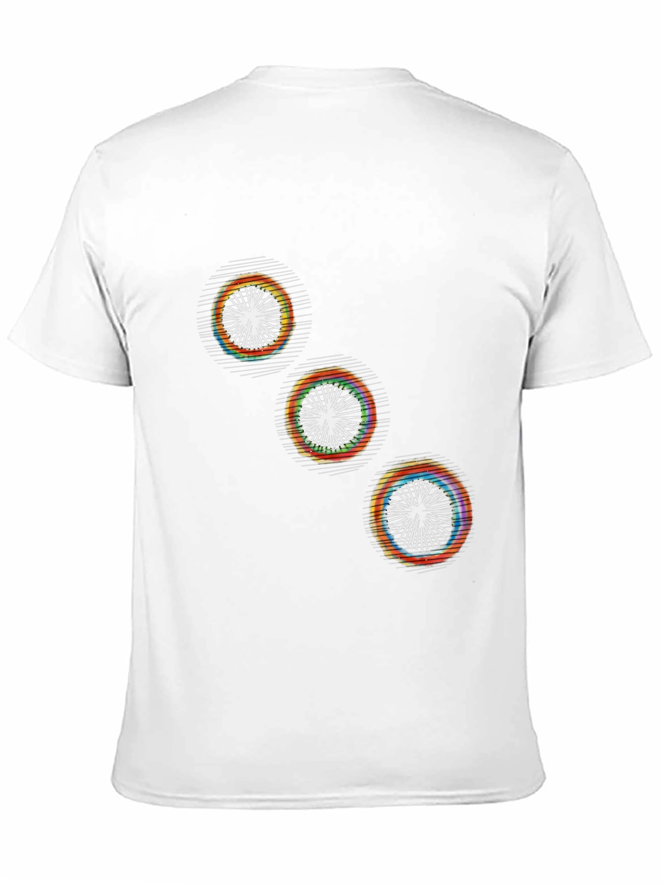 Modern Geometric Graphic Print Black T-Shirt