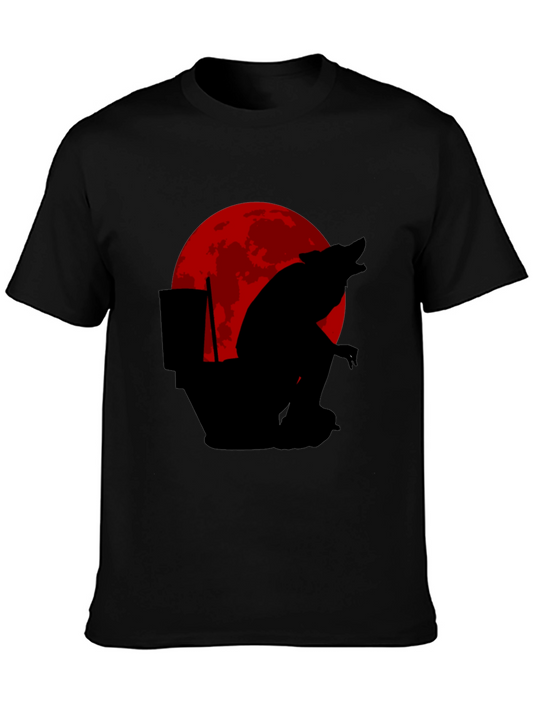 Funny Werewolf Toilet Humor T-Shirt