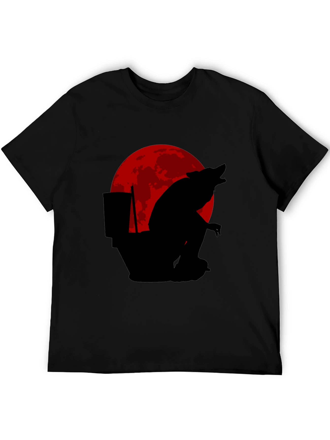 Funny Werewolf Toilet Humor T-Shirt