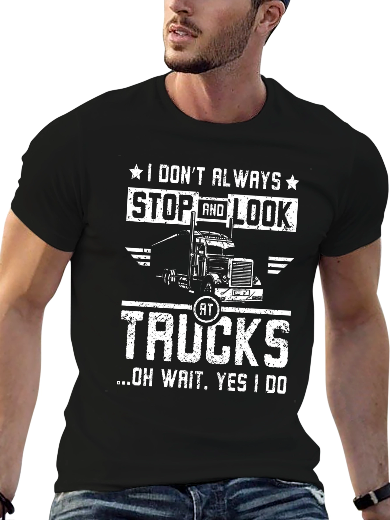 Truck Lover T-Shirt - I Stop and Look