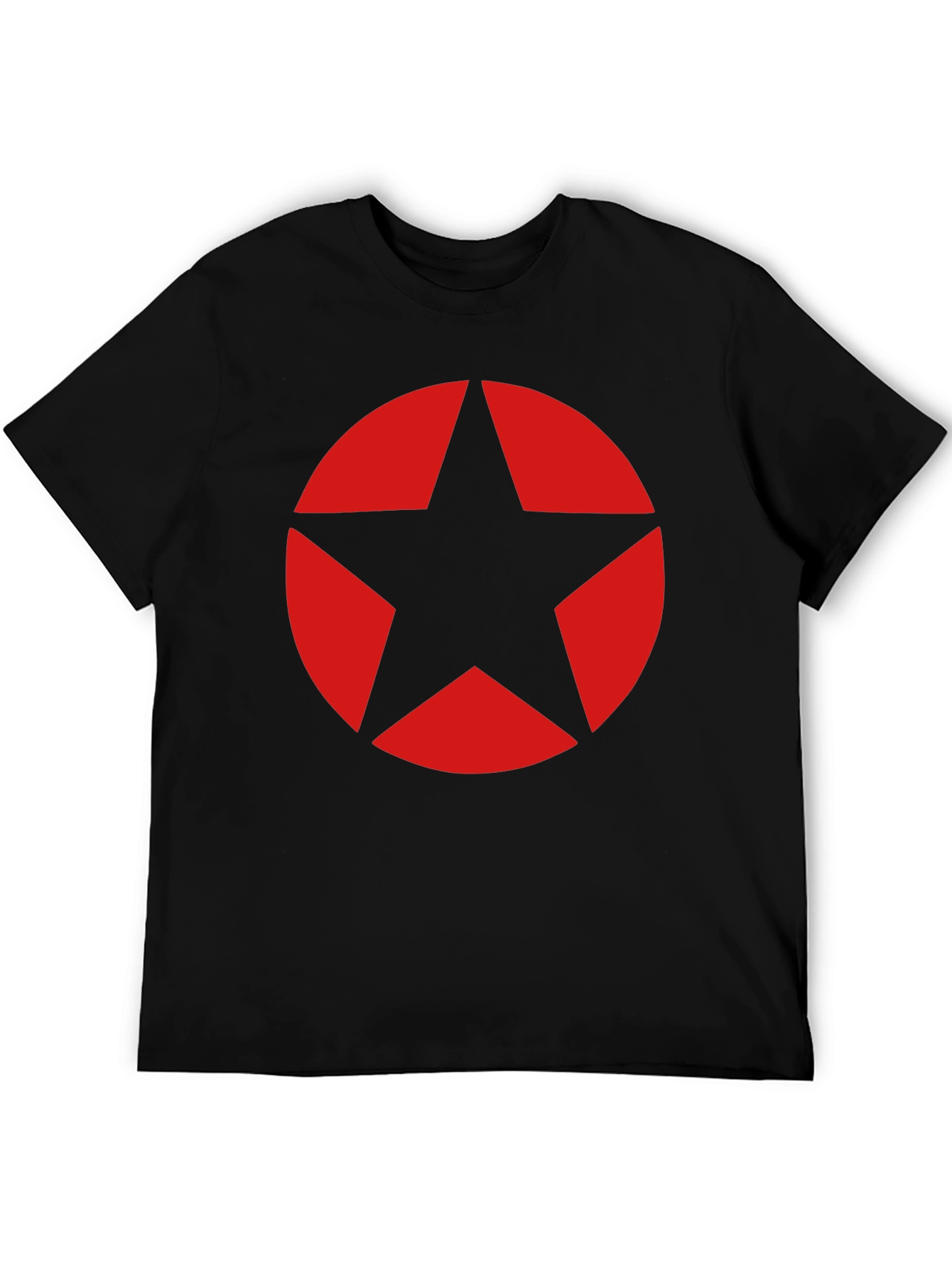 Red Star Graphic Black T-Shirt