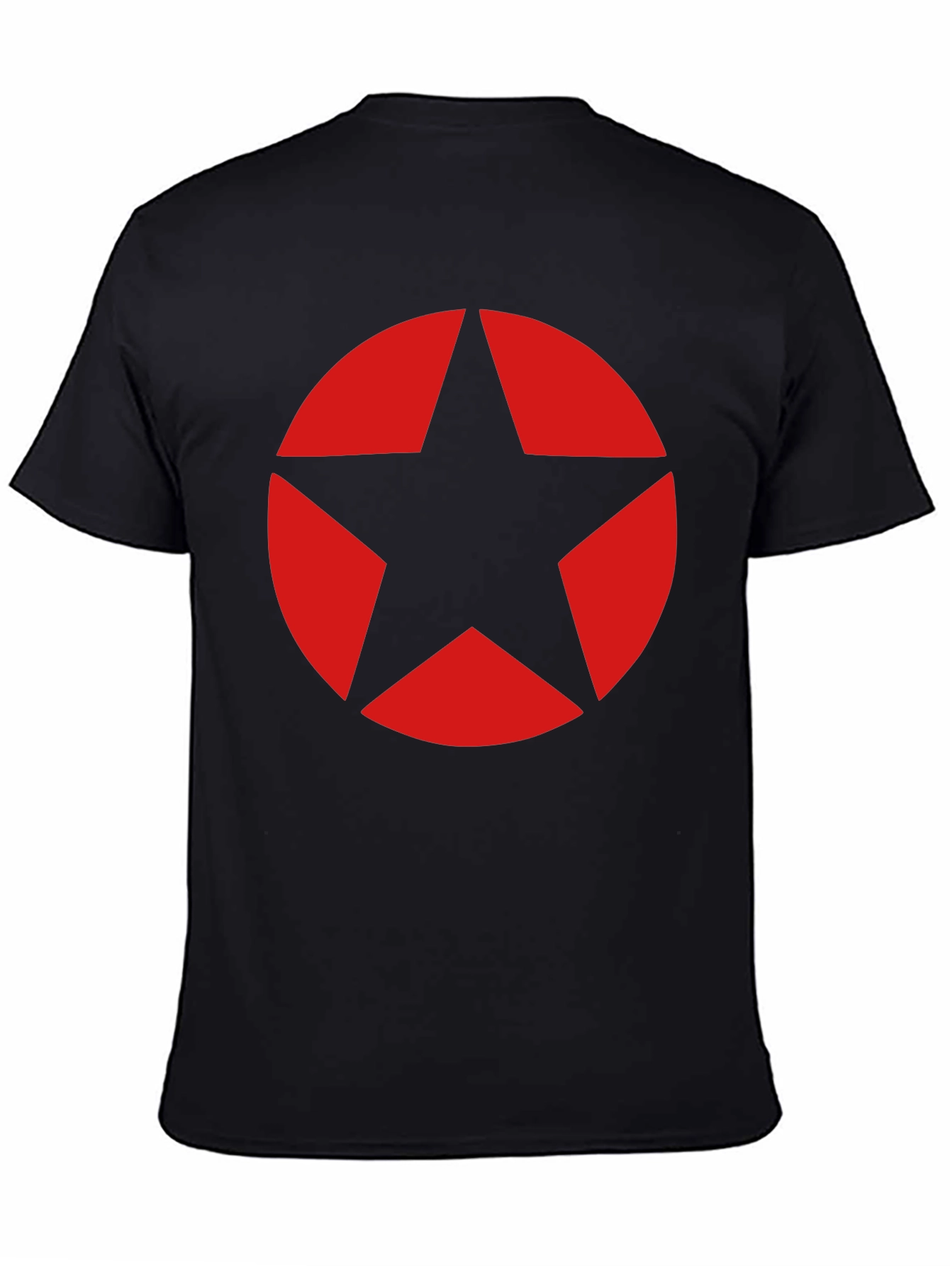 Red Star Graphic Black T-Shirt