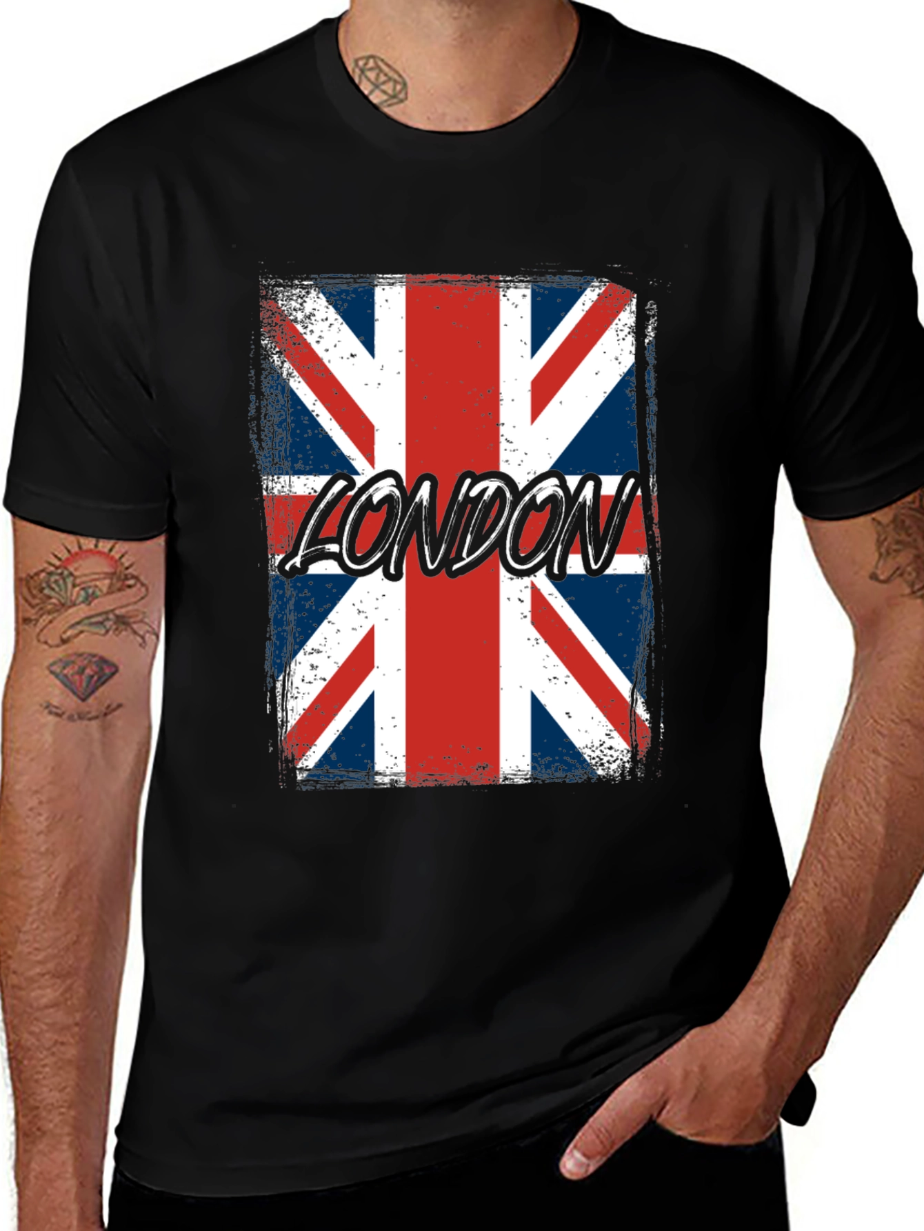 London UK Flag Graphic T-Shirt