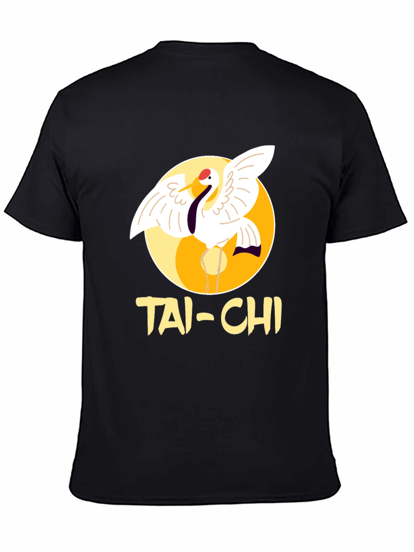 Tai-Chi Crane Graphic T-Shirt - Martial Arts