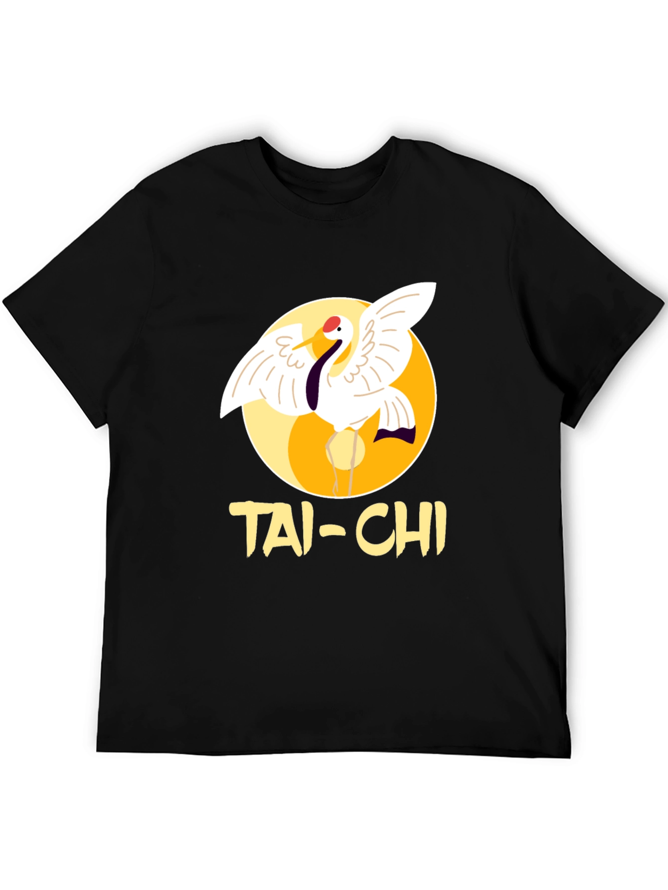 Tai-Chi Crane Graphic T-Shirt - Martial Arts