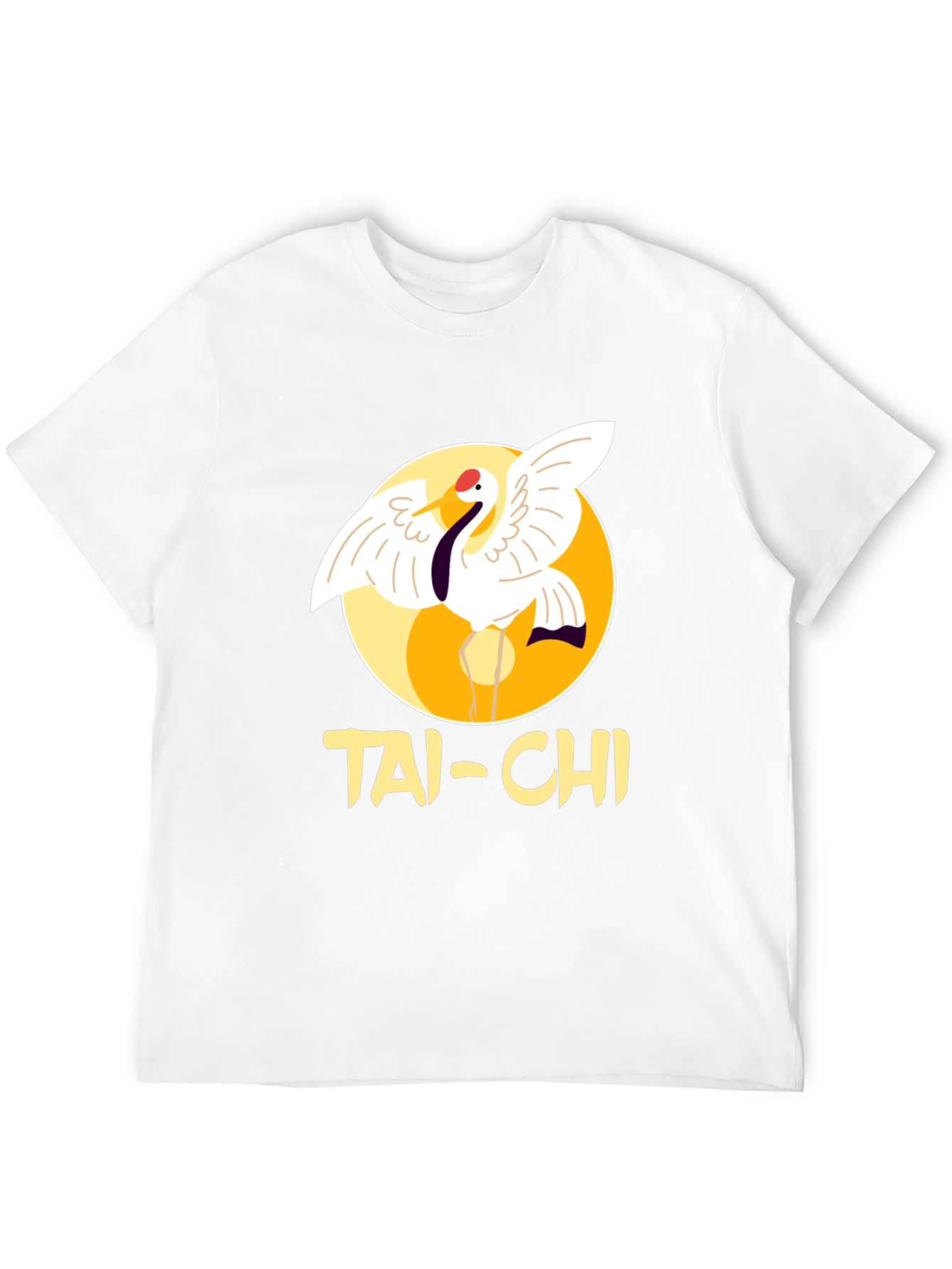 Tai-Chi Crane Graphic T-Shirt - Martial Arts