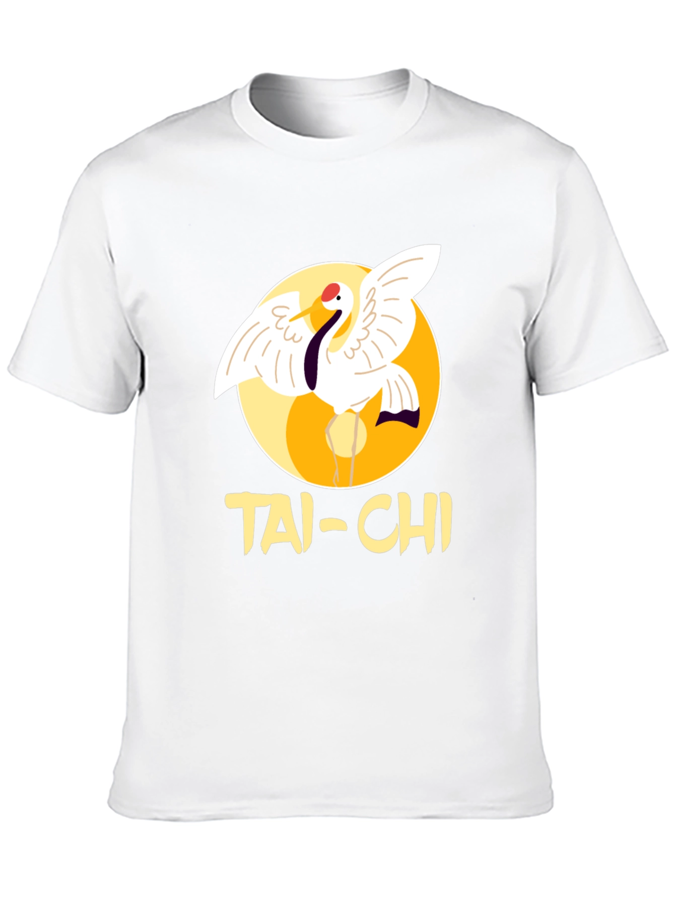 Tai-Chi Crane Graphic T-Shirt - Martial Arts
