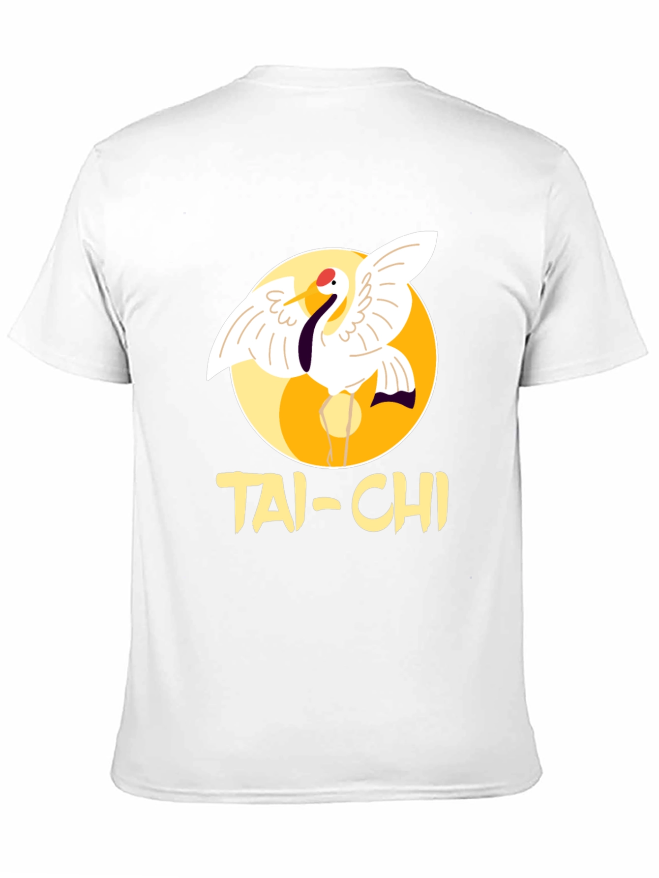 Tai-Chi Crane Graphic T-Shirt - Martial Arts