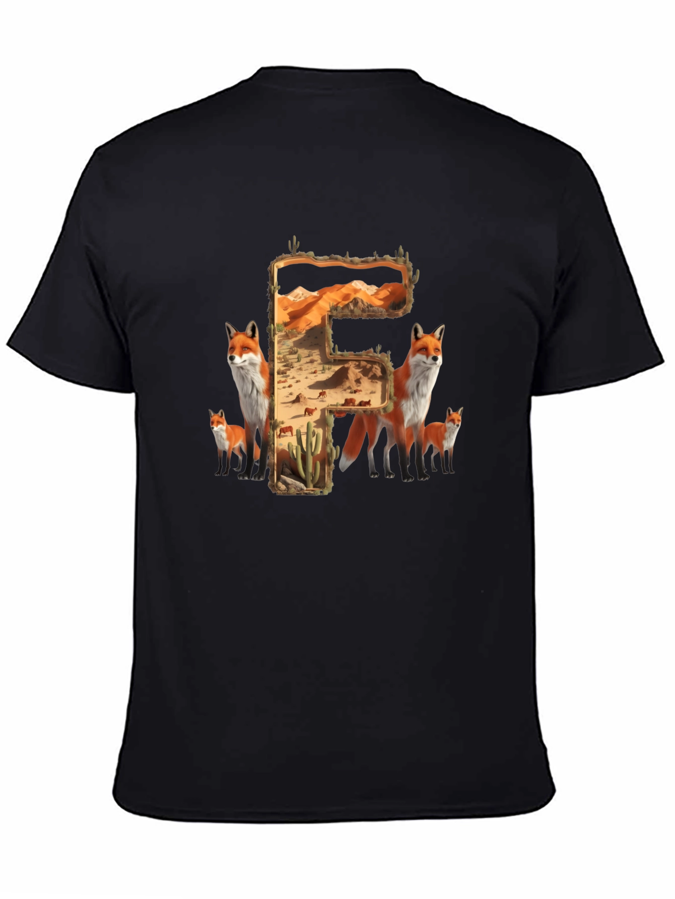 Fox Desert Letter F T-Shirt