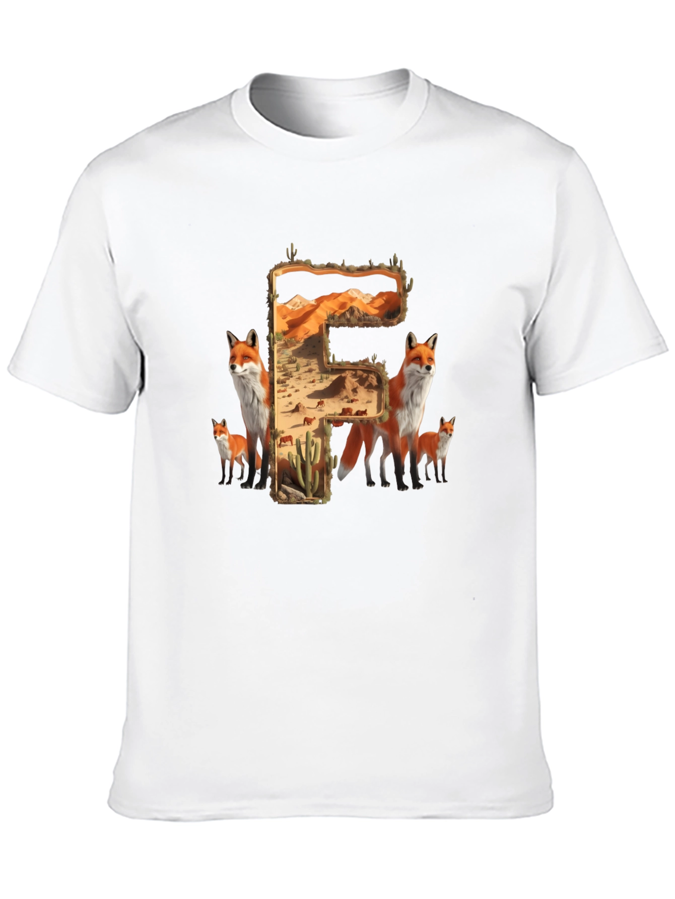 Fox Desert Letter F T-Shirt