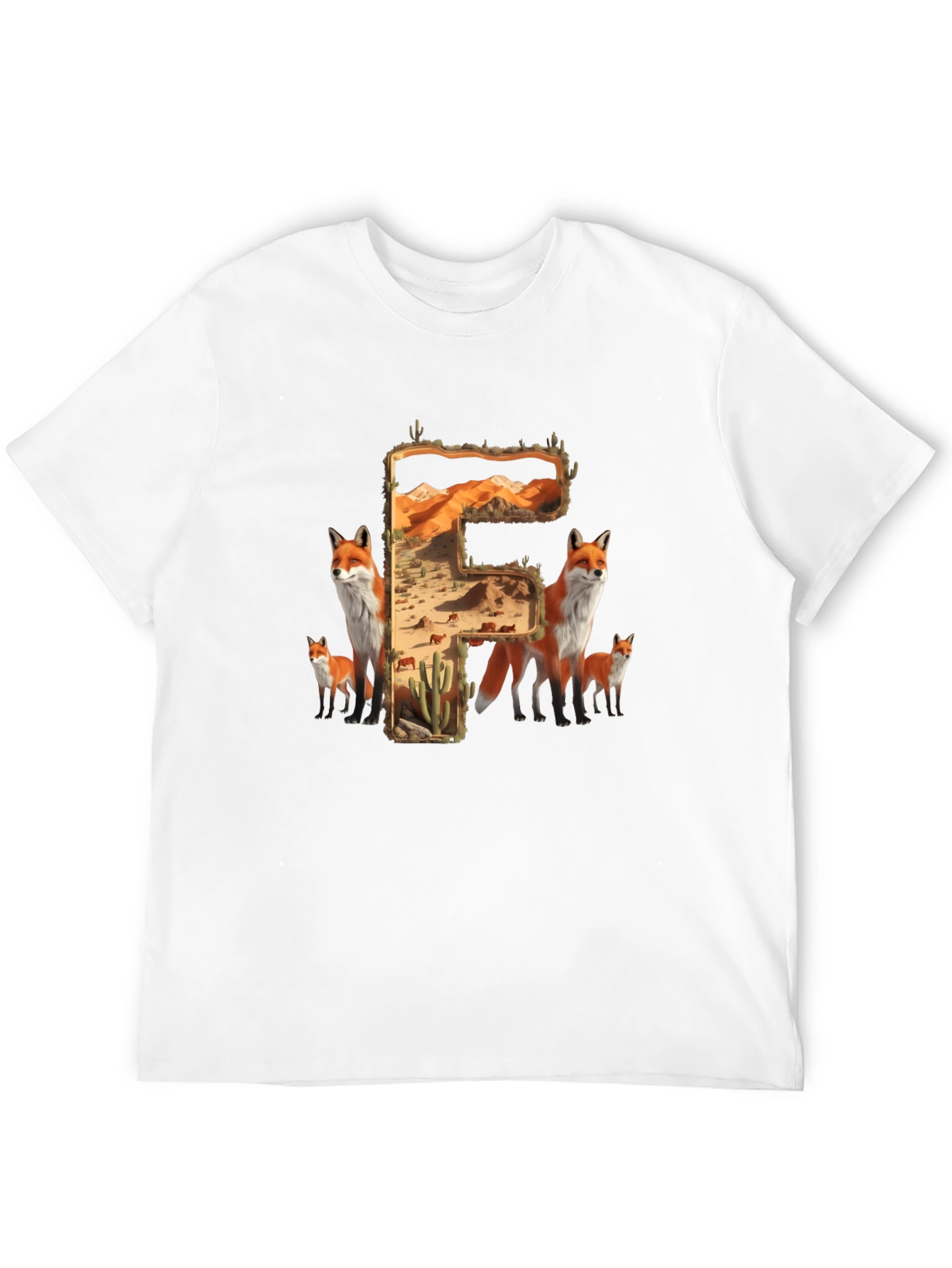 Fox Desert Letter F T-Shirt