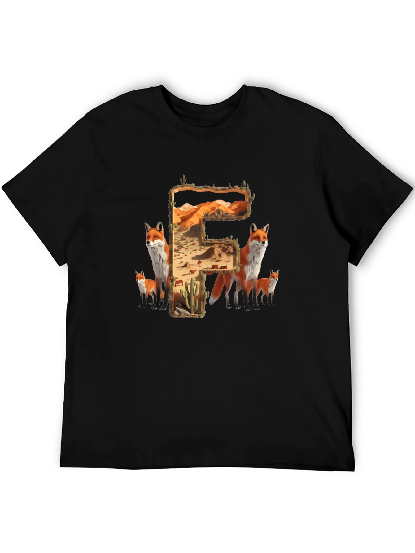 Fox Desert Letter F T-Shirt