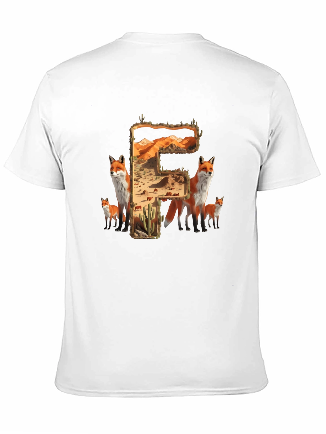 Fox Desert Letter F T-Shirt