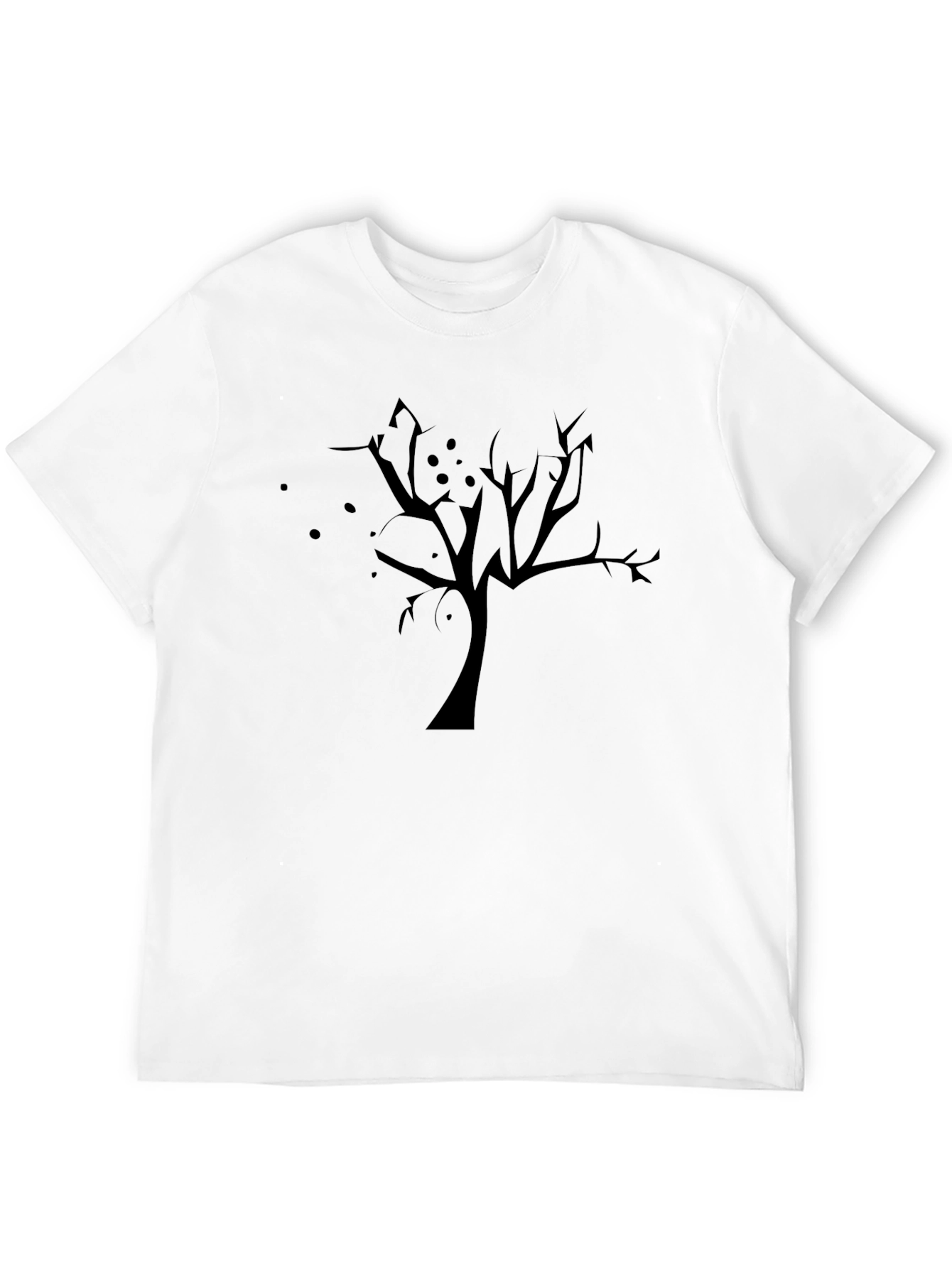 Spooky Tree Graphic Black T-Shirt