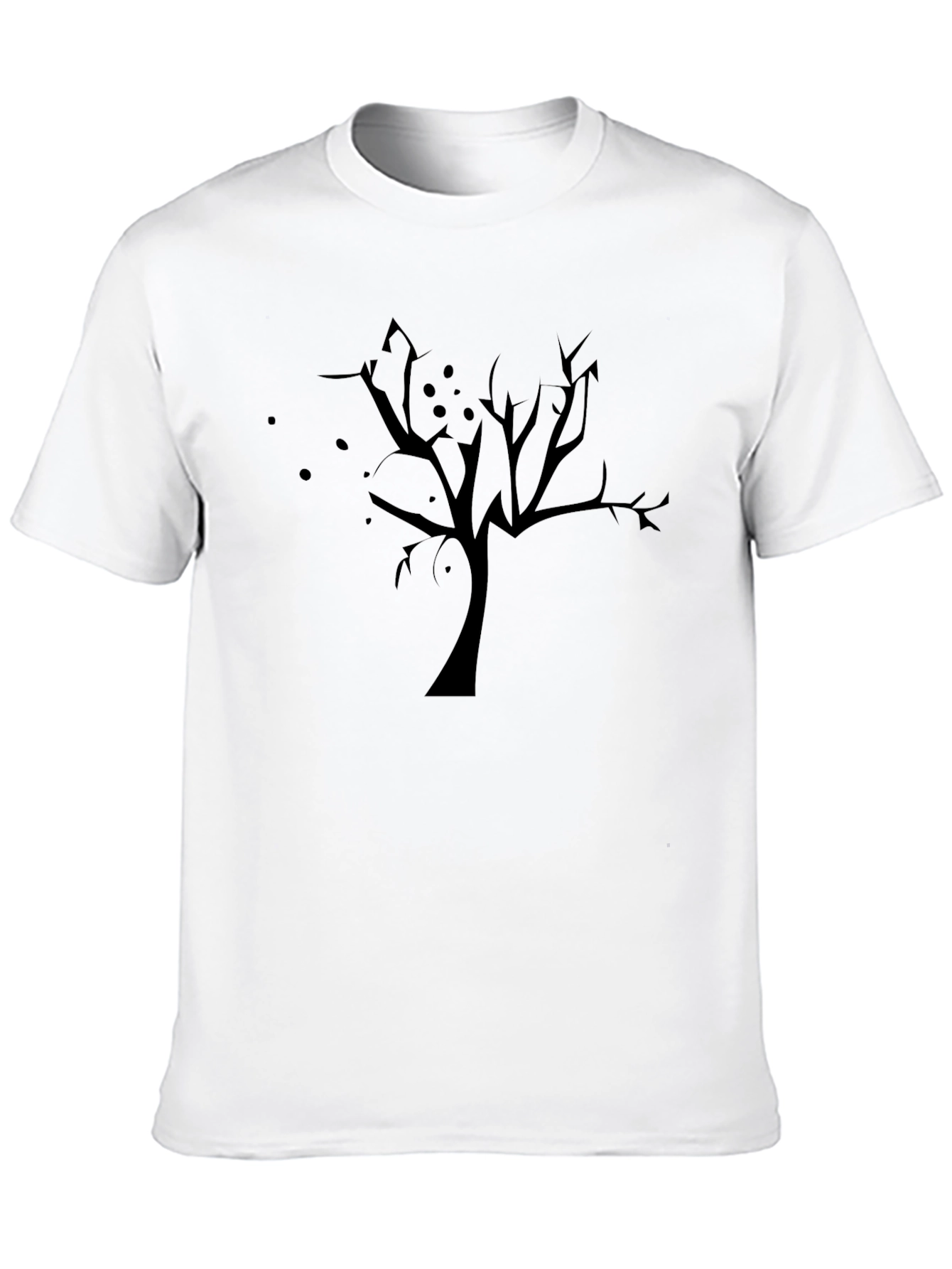 Spooky Tree Graphic Black T-Shirt