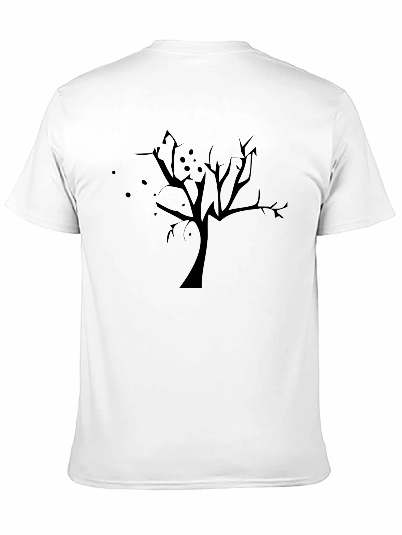 Spooky Tree Graphic Black T-Shirt