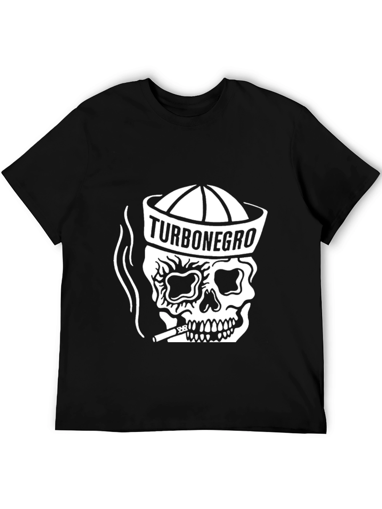 TurboNegro Skull Graphic Black T-Shirt