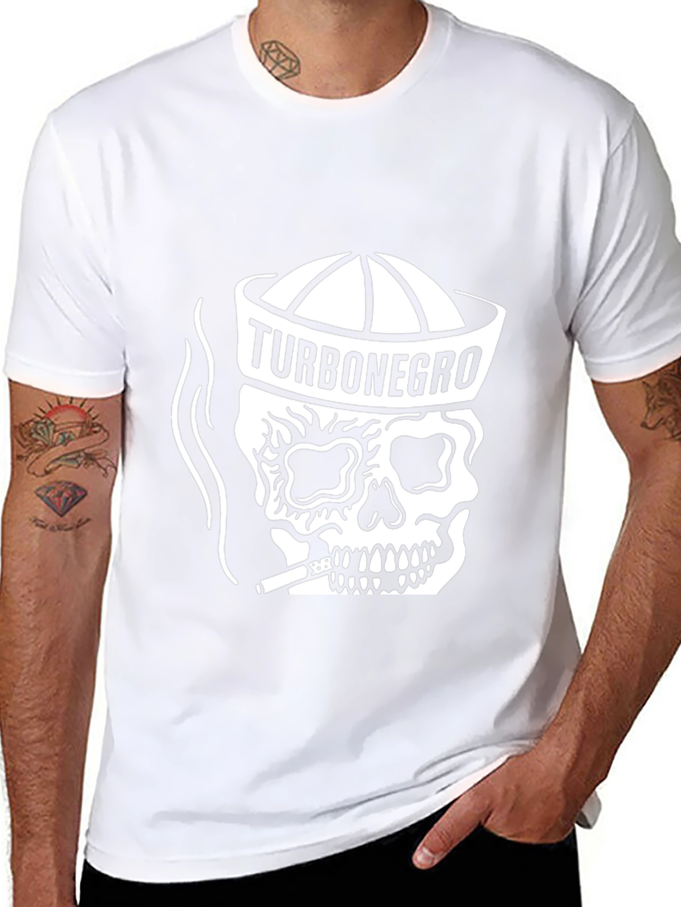 TurboNegro Skull Graphic Black T-Shirt